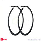 1pair Oval Earrings Ear Hoop Rings Surgical Steel Gold Plated Fashion Jewellery