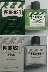 Proraso Aftershave | GREEN Toning Lotion | WHITE Balm | 100 ml - Picture 1 of 3