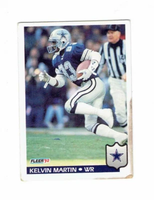 Kelvin Martin Dallas Cowboys WR #85 Fleer 1992 #Football Card - Image 1 of 2