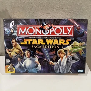MONOPOLY GAME STAR WARS SAGA EDITION 100% COMPLETE VERIFIED FROM 2005 FREE SHIP - Picture 1 of 24
