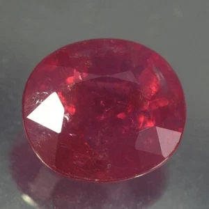 1.87CT CHARMIMG AA UNHEATED UNTREATED OVAL RED RUBY NATURAL - Picture 1 of 3