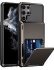 Vunake for Samsung S22 Ultra Wallet Case [4 cards] shockproof dual layer GUN
