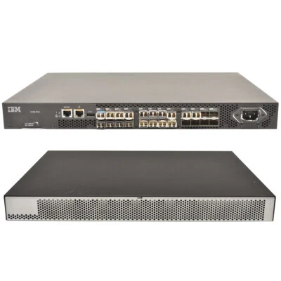 IBM 2498-B24/24E 8G Fibre Channel Switch 18x 4/8G SFP Transc. 16 active ports - Image 1 of 3