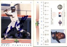 Rudy Pemberton Signed 1992 Classic Best #168 Card Lakeland Tigers Auto AU