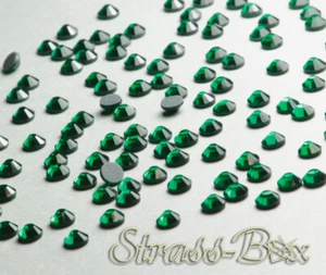 Hotfix Basic EMERALD Dunkelgrün SS20 Stückzahl wählbar Profi Qualität Glitzer - Picture 1 of 18