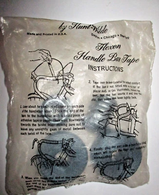 Hunt-Wilde Plata Texturizado Flexon Bicicleta Manillar Cinta Tapones Streamer Agujero Nuevo de Lote Antiguo Foto 1 de 4