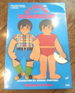 Spanish Paper Dolls Teacher's Aid Claude ET Dominique Boy Girl New Box - Picture 1 of 2