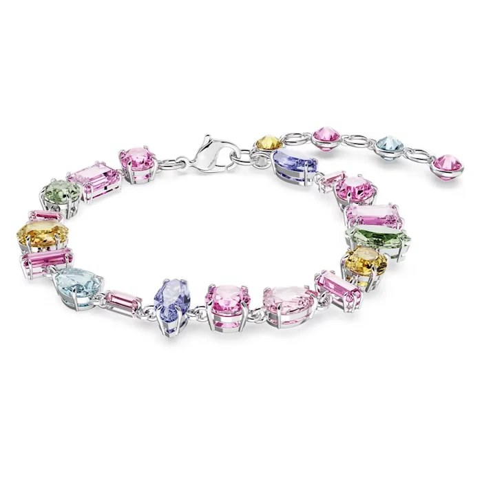 Swarovski Gema Bracelet Mixed Cuts Multicolored Rhodium Plated 5656427