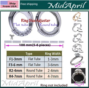 Ringgrößenversteller unsichtbar klar Schmuck Passform Reduzierstück Schutz USA klein und groß - Bild 1 von 6