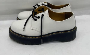 Dr. Martens 1461 Quad Plateau-Derbyschuhe – Damengröße 10 M – weiß - Bild 1 von 9