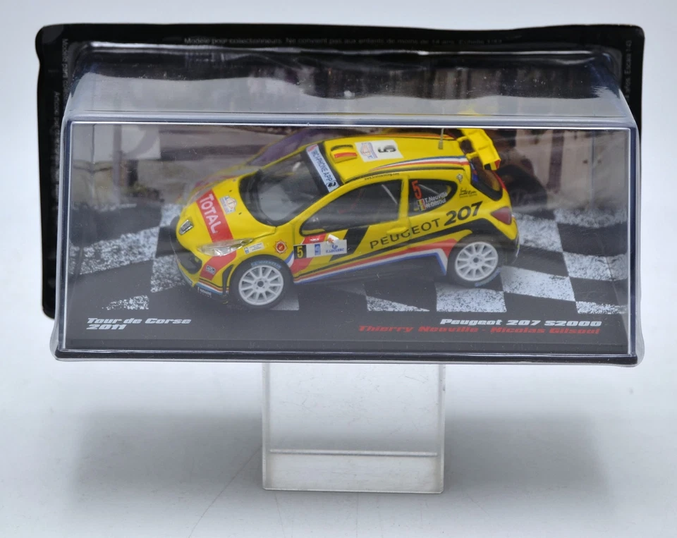 DIE CAST " PEUGEOT 207 S2000 TOUR DE CORSE 2011 THIERRY NEUVILLE/NICOLAS GILS... - Immagine 1 di 1