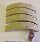 MG Y TYPE 1.1/4 LITRE 1953 SET OF 4 REAR BRAKE LININGS WITH RIVETS (D13)