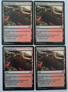 MAGIC THE GATHERING : 4x Bloodfell Caves ... Ikoria : Lairs of Behemoth ... Com - Picture 1 of 1