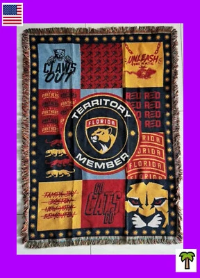 🌴🏒NHL Florida Panthers 2024 Stanley Cup Champion Territory Member Blanket NEW - Image 1 of 3