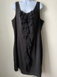 Nine West Women’s Stretch Black Sheath Dress Size 16 - Picture 1 of 6
