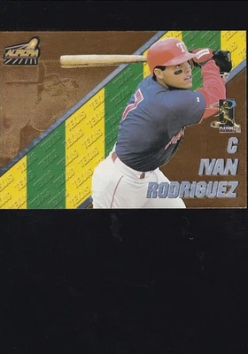 1998 Pacific Aurora - Pennant Fever Ivan Rodriguez #7 - Image 1 of 2