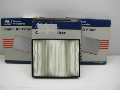 (3) NEW GENUINE Cabin Air Filters OEM For 2000-2002 Hyundai Accent 0879037000A - Image 1 of 4
