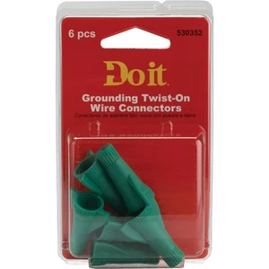 Do it Medium Green 22 AWG to 8 AWG Wing Wire Connector (6-Pack) 530352 SIM - Picture 1 of 1