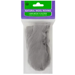 Clover 79R-33 Natural Wool Roving .3oz-Ash - Picture 1 of 1