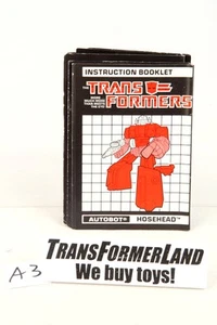 Modellino Hosehead Instructions Headmasters 1988 Hasbro G1 Transformers - Foto 1 di 1