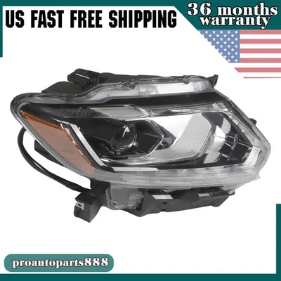 Conjunto de faros proyectores para Nissan Rogue 2014 2015 2016 con LED DRL Foto 1 de 4