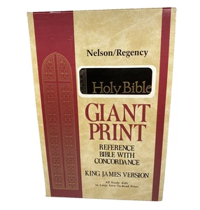 Holy Bible Giant Print Reference Bible with Concordance 885C  New with Slipcover - Picture 1 of 9