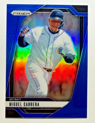 Béisbol Panini Prizm 2025 #233 Miguel Cabrera azul Prizm/199 Foto 1 de 2
