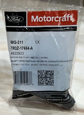 Genuine Ford Motorcraft WG311 7R3Z-17664-A Windshield Washer Pump NEW Sealed - Image 1 of 2