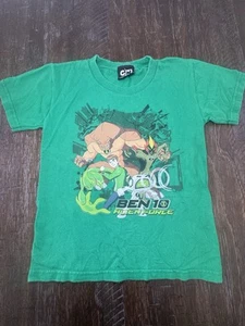 Vintage Ben 10 Alien Force Cartoon Network Green Shirt Kids Youth - Picture 1 of 6