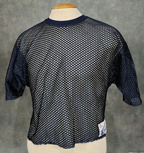 Vintage Champion Mesh Football Jersey Made In The USA Color Blue Size M - Picture 1 of 8