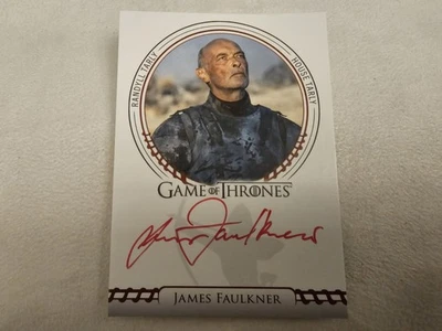 Game Of Thrones Rittenhouse James Faulkner Autograph Randyll Tarly - Bild 1 von 2