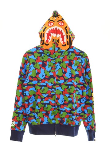 A BATHING APE (BAPE) Felpa con cappuccio usata A Bathing Ape Singapore Limited Tiger Bape Camo Vape Salcamo Camoufl