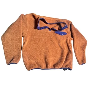 Vtg 90s EMS Eastern Mountain Sports Made in USA ¼ Snap Fleece Pullover Mens L - Picture 1 of 12