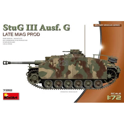 STUG III AUSF. G LATE MAG PROD.KIT 1:72 Miniart Kit Mezzi Militari Modellino Nuo - Immagine 1 di 4
