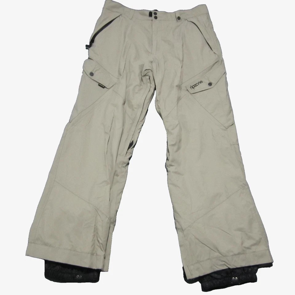 Rip Zone CORE SnowBoard Ski Pants Men's XL (36x32) Beige Straight Leg 5000 mm - Image 1 of 4