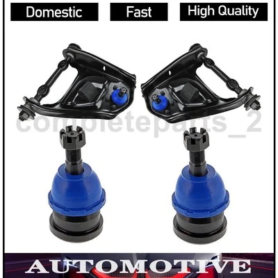 4 Front Lower Upper Control Arms and Ball Joints Mevotech For Chevrolet G10 1988 - Image 1 of 4