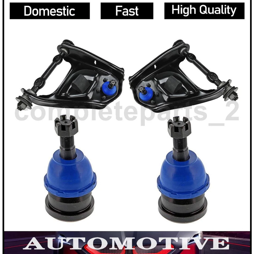 4 brazos de control superiores inferiores delanteros y rótulas Mevotech para Chevrolet G10 1988 Foto 1 de 4