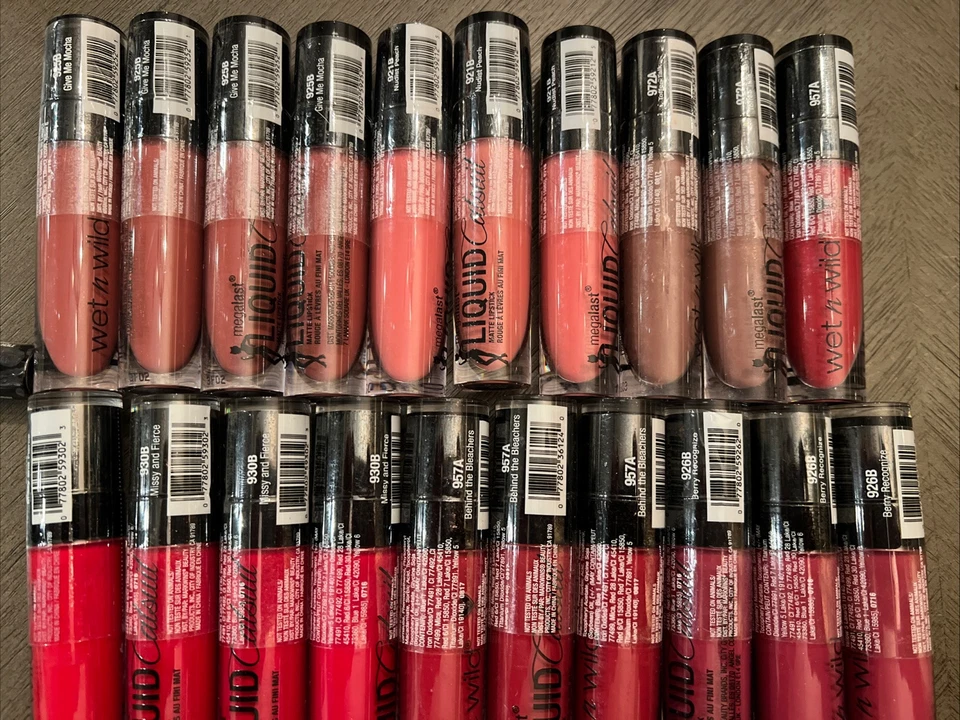 Lot of 20~Wet n Wild Megalast Catsuit Matte Liquid Lipstick~Mixed Shades~New - Image 1 of 4