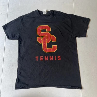 USC Trojans SC Tennis Team Issued Shirt Adult Medium Black NCAA Divison 1 New - Image 1 of 4