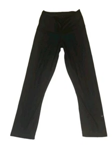 Nike Capri Leggings Pantaloni Yoga Donna XS Nero Elasticizzato Dri-Fit 24x22 - Foto 1 di 6