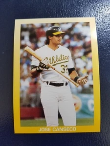 Jose Canseco Oakland Athletics 1989 Bay City Sluggers Yellow #2 NM - Picture 1 of 2