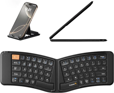 Protoarc Ergonomic Foldable Keyboard, XK03 Split Folding Travel Bluetooth Keyboa - Image 1 of 4