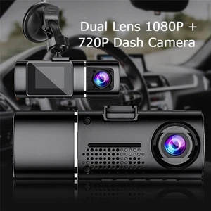 `Automobile Data Recorder Car Dash Camera Vehicle Cam Loop Recording Dual L - Photo 1 sur 12