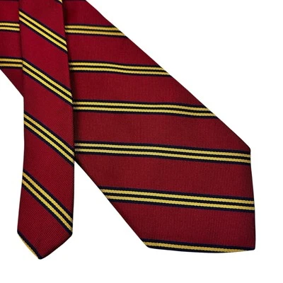Corbatas Brooks Brothers vintage para hombre rojas amarillas azules regimiento seda EE. UU. Foto 1 de 4