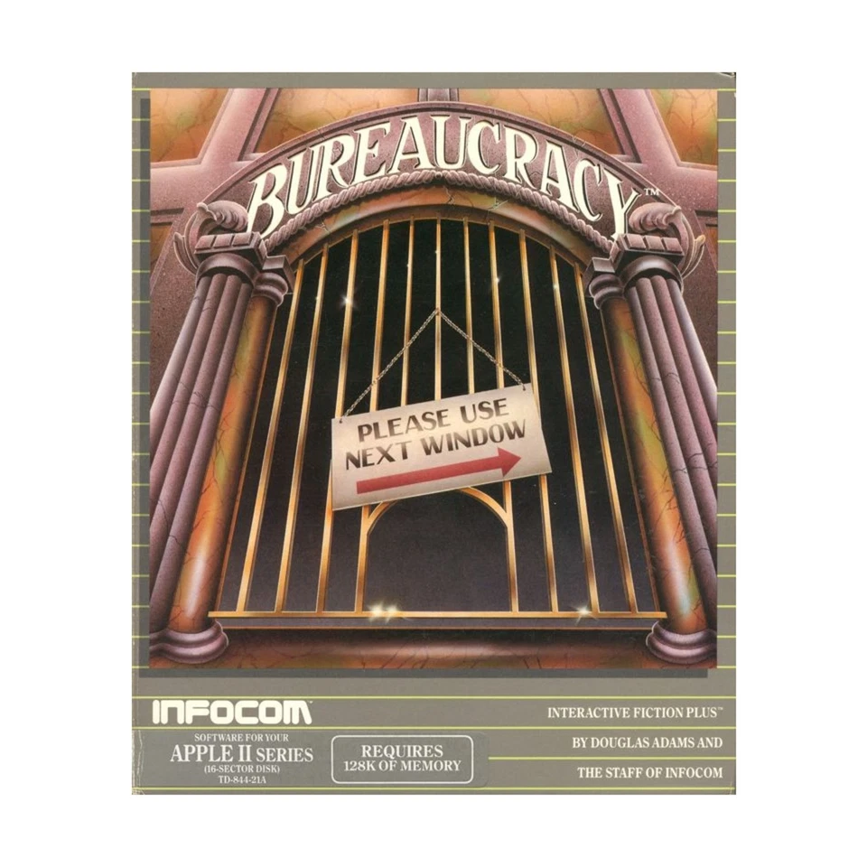 Infocom Computer Game Bureaucracy (Apple II 5 1/4") VG+/EX - Image 1 of 1