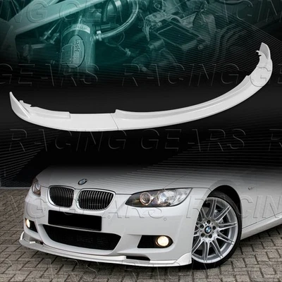 PINTADO BRANCO PARA-CHOQUE DIANTEIRO SPOILER DIVISOR LÁBIO AJUSTE 08-13 BMW E90 E92 E93 M3 - Imagem 1 de 4