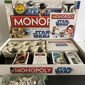 Star Wars Clone Wars Monopoly COMPLETE GAME Hasbro 2008 Board Game - Picture 1 of 8