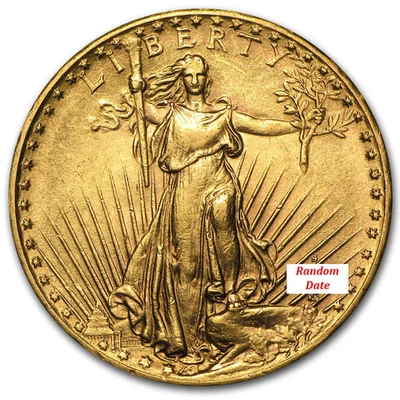 Moneda águila de oro Saint Gaudens de $20 (AU) Foto 1 de 2