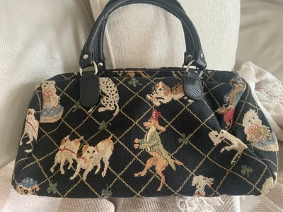 Cartera Tapestey Negra con Perros Foto 1 de 4