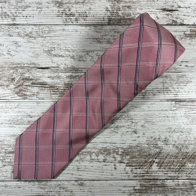 Robert Talbott: La mejor corbata para hombre de su clase (100 % seda) hecha en EE. UU. (L-59"/W-3,25") rosa Foto 1 de 4